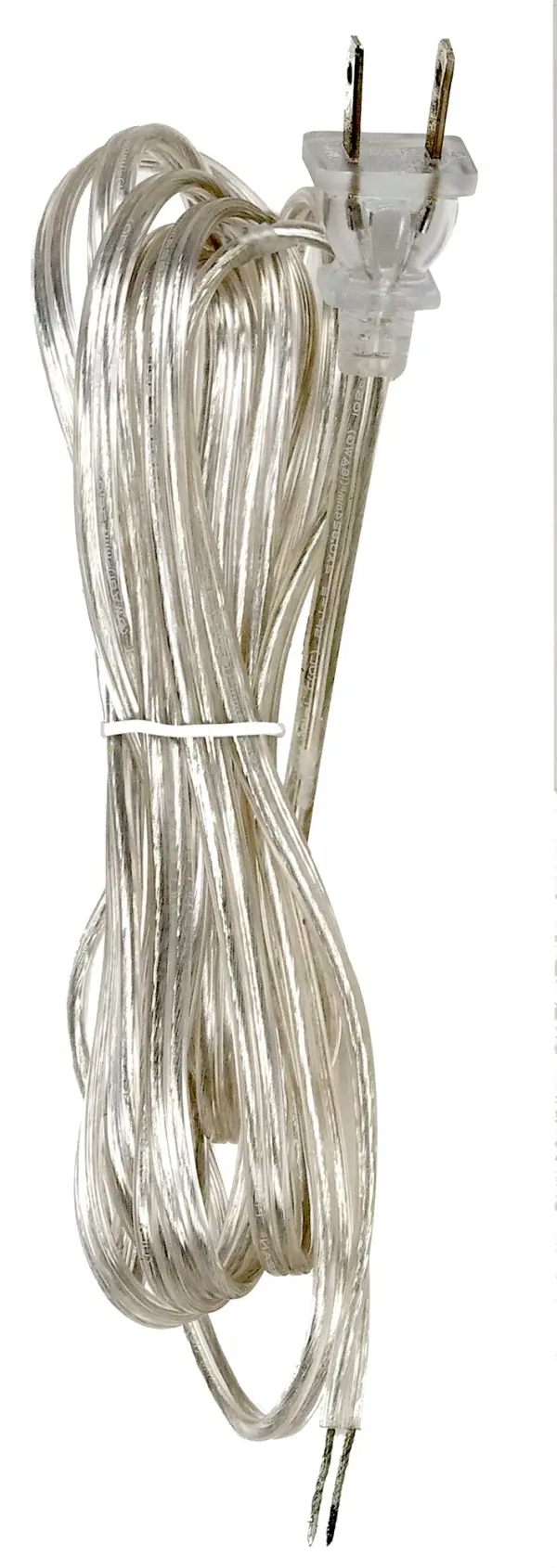 Cord Set - Silver - 12 Foot - With Warning Label