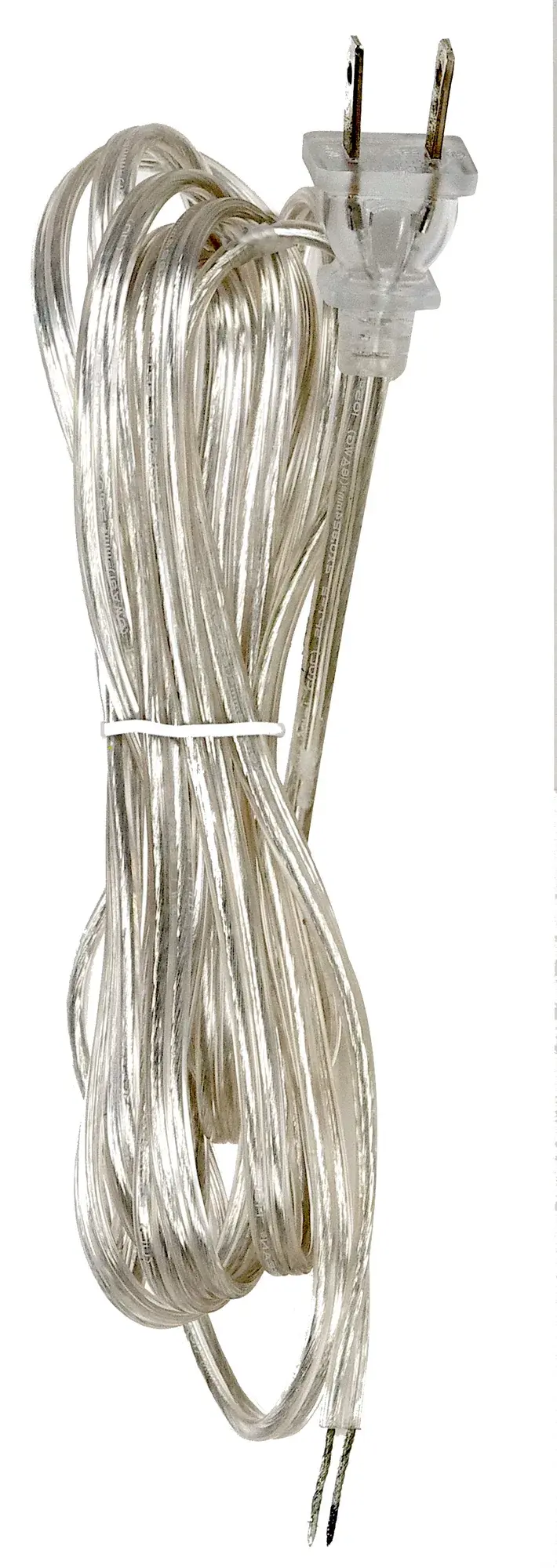 Cord Set - Silver - 12 Foot - With Warning Label