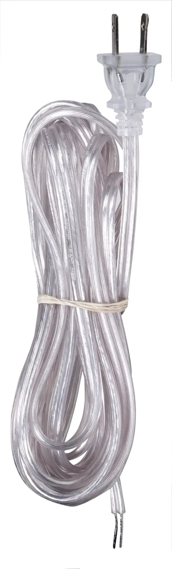 16 Foot - Full Tinned Cord - Silver - 3/4 Inch Strip with 2 Inch Slit - No Hanking