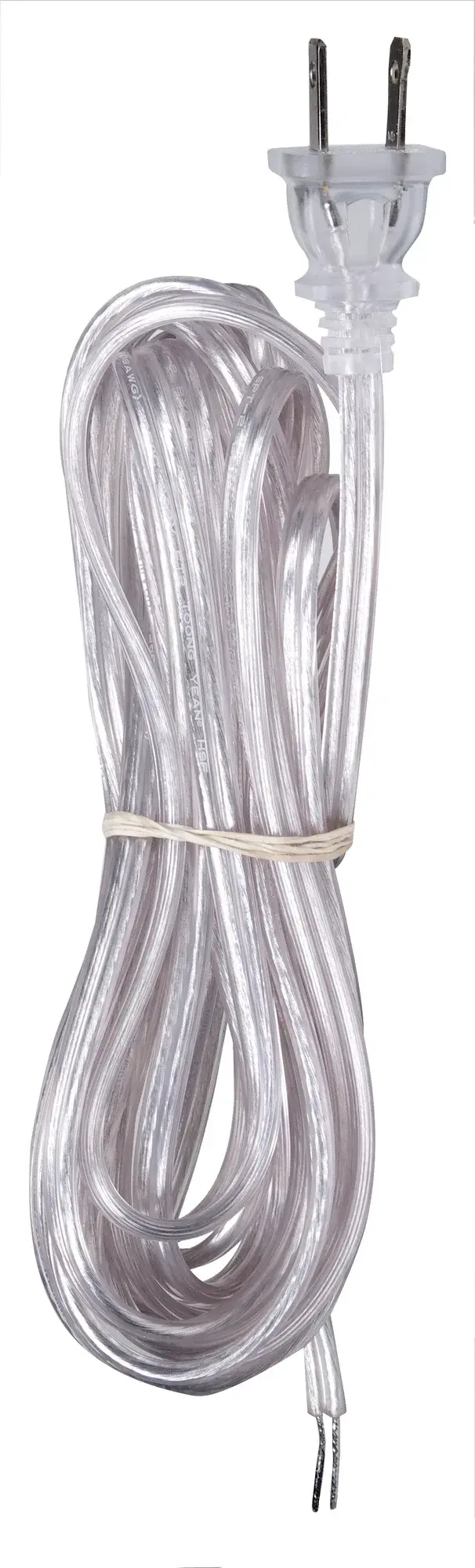 16 Foot - Full Tinned Cord - Silver - 3/4 Inch Strip with 2 Inch Slit - No Hanking