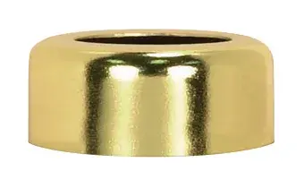 Candelabra Candle Follower - Brass Plated Finish - 7/8" Inside Diameter - 7/16" Height