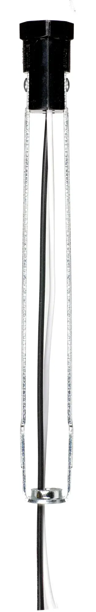 Phenolic Candelabra Base Socket With Wire Leads - 3/4" Diameter - 6" Flange - 40" Leads 105C - 75W - 125V