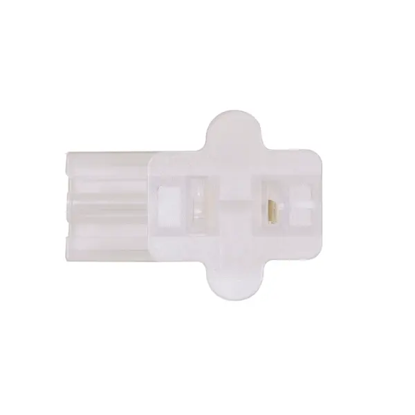 Female Slide Plug - Polarized - 18/2-SPT-1 - 6A-125V - Clear Silver Finish