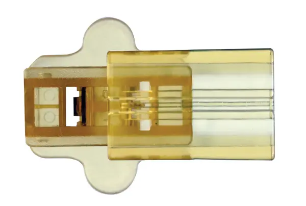 Female Slide Plug - Polarized 18/2 SPT-2 - 6A-125V - Clear Gold Finish
