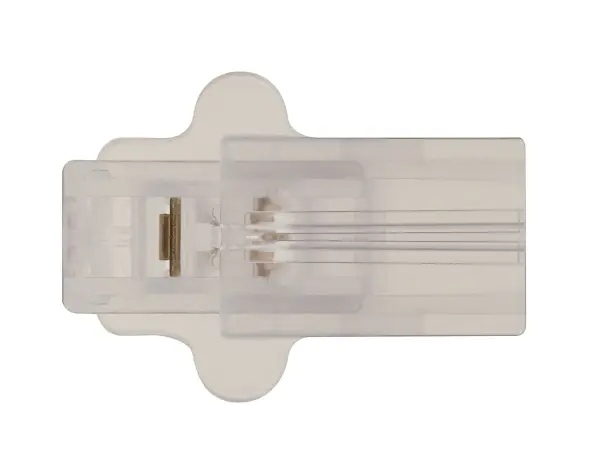 Female Slide Plug - Polarized 18/2 SPT-2 - 6A-125V - Clear Silver Finish