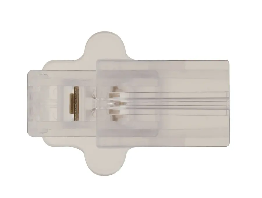 Female Slide Plug - Polarized 18/2 SPT-2 - 6A-125V - Clear Silver Finish
