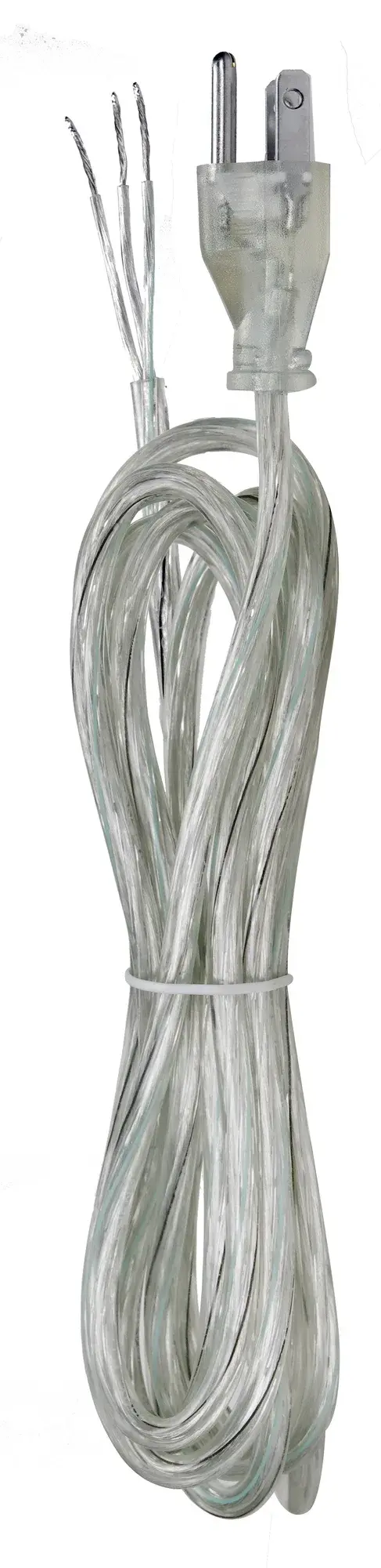 10 Foot Cord - 1250 Watt - Silver Finish - Plug Strip