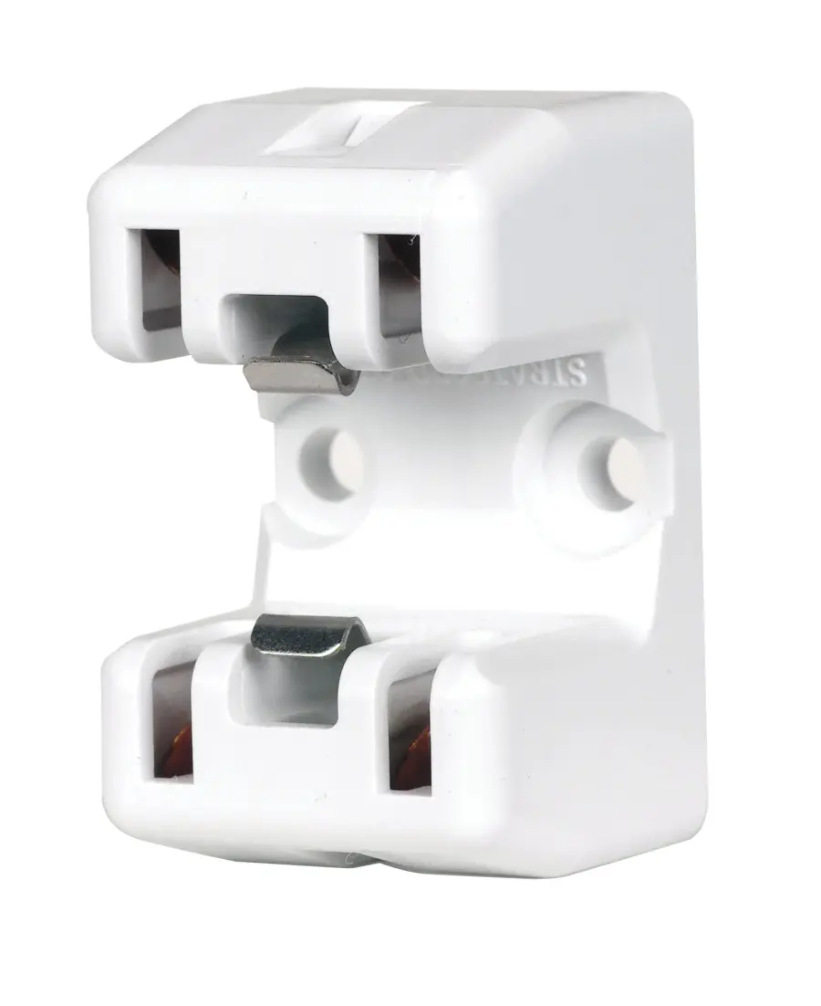 Snap / Screw Mount Socket For 2GX13 HO Circline Bulbs - White Finish
