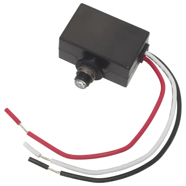 LED Photocell - Black Finish - Outdoor Use