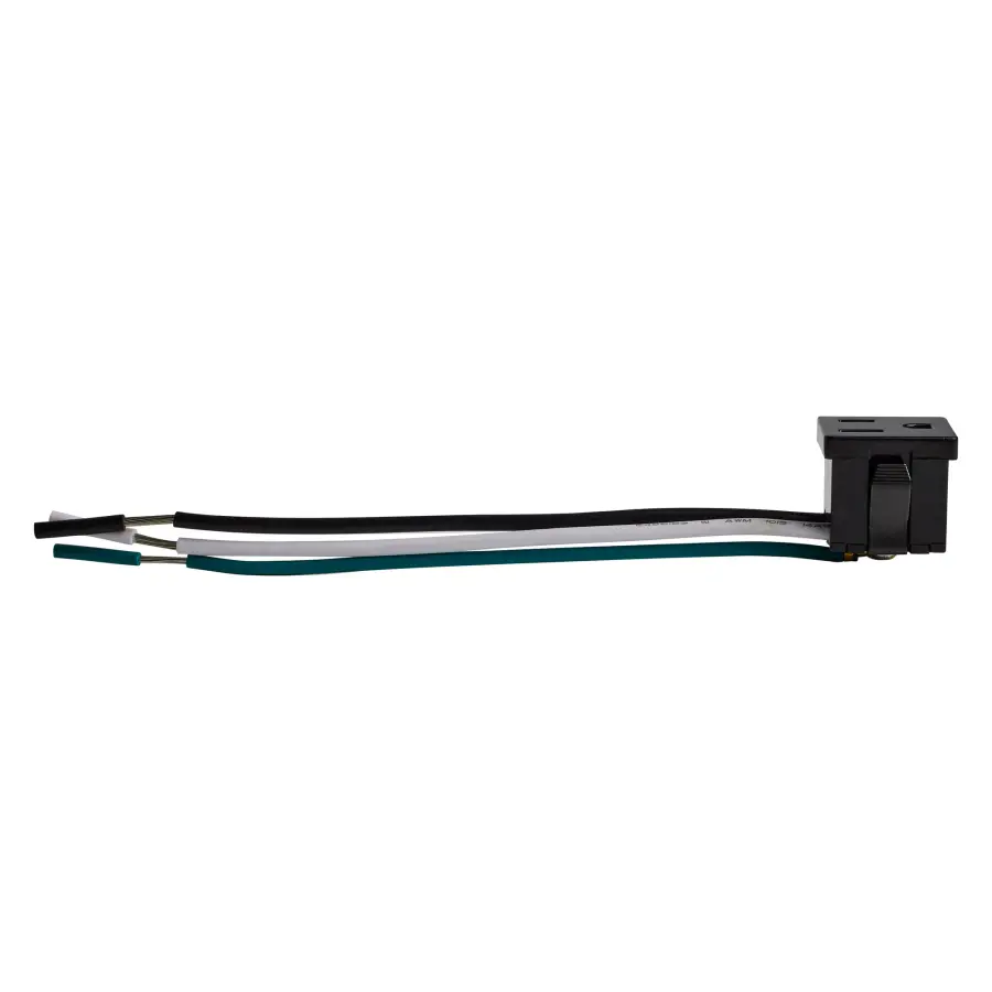 6 inch black and white 14 gauge leads and 6 inch 16 gauge green ground lead - Image 3