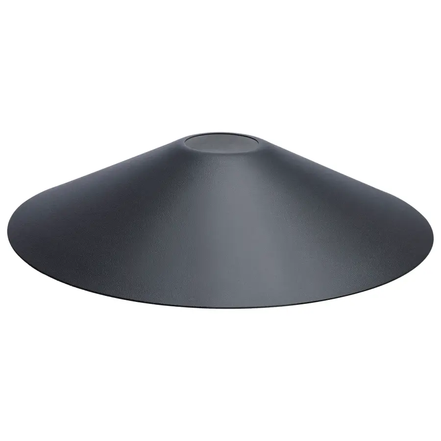 Shade For Satco String Light - Black Finish - Round - Image 1