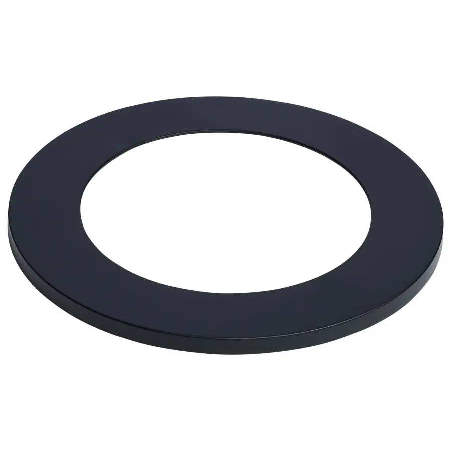 Flat Wafer Downlight Retrofit Trim - 4 Inch - Matte Black Finish