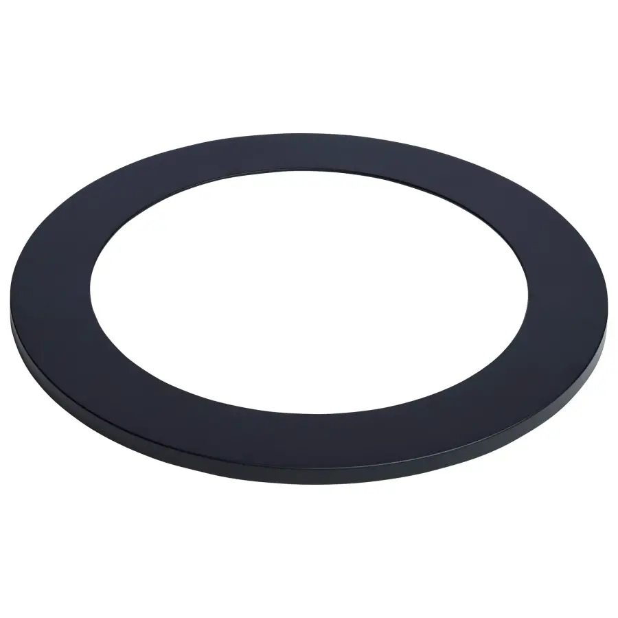 Flat Wafer Downlight Retrofit Trim - 6 Inch - Matte Black Finish