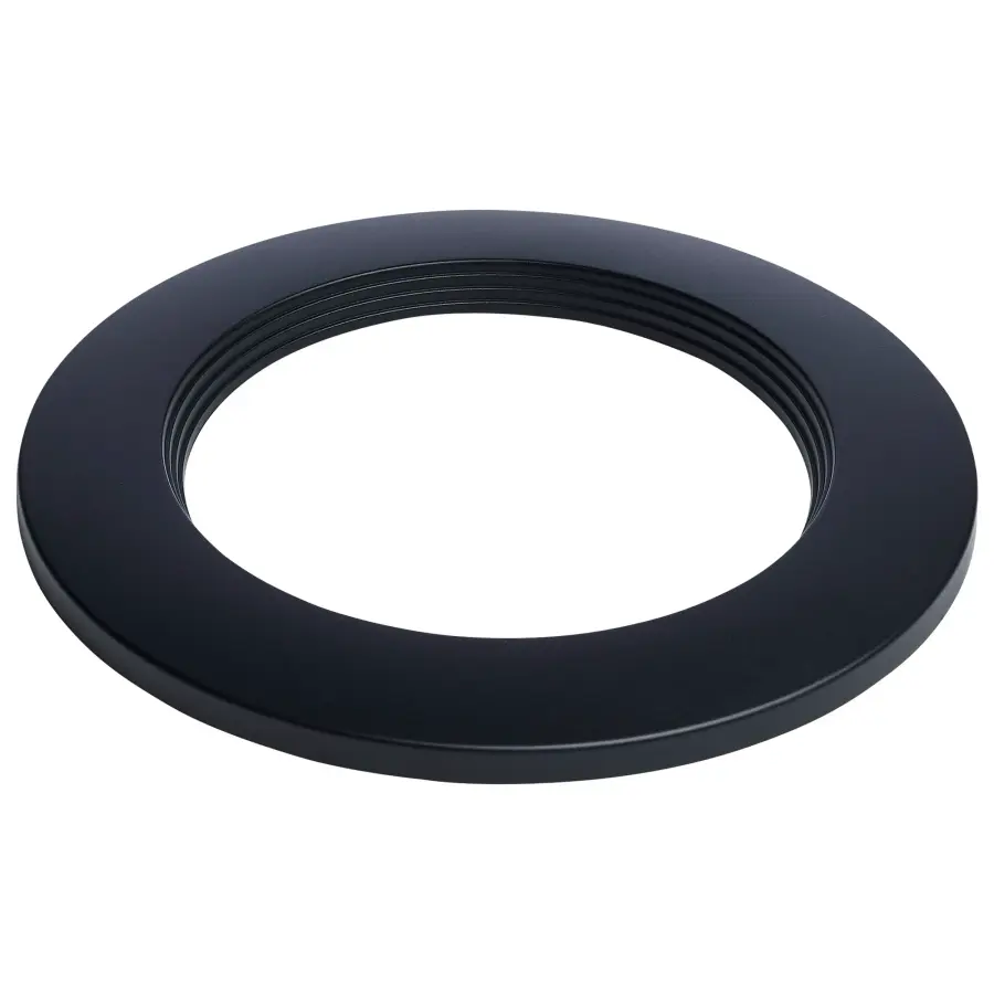 Regressed Wafer Downlight Retrofit Trim - 4 Inch - Matte Black Finish