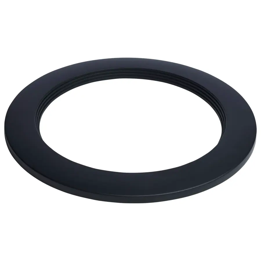 Regressed Wafer Downlight Retrofit Trim - 6 Inch - Matte Black Finish
