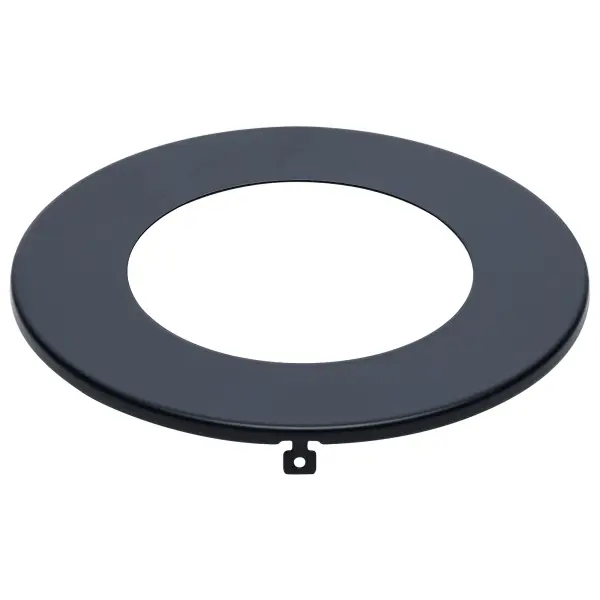 Starfish - Flat Wafer Downlight Trim - 4 Inch - Round - Black Finish