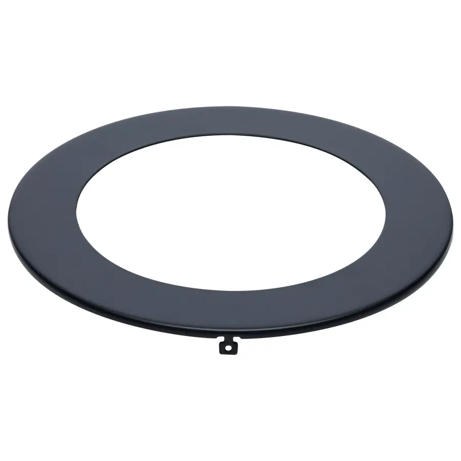 Starfish - Flat Wafer Downlight Trim - 6 Inch - Round - Black Finish - Image 1