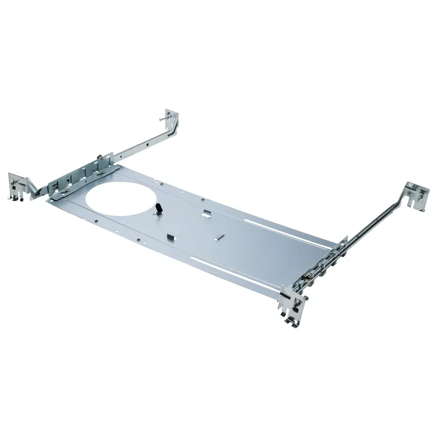 New Construction Mounting Plate with Hanger Bars for T-Grid or Stud/Joist mounting of 4-inch Recessed Downlights - Up to 4.25-inch hole diameter - Image 1