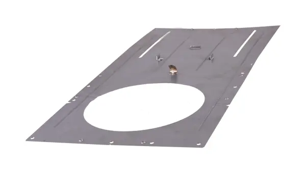 New Construction Mounting Plate with Hanger Bars for T-Grid or Stud/Joist mounting of 6-inch Recessed Downlights: Up to 6.25-inch hole diameter - alternate view