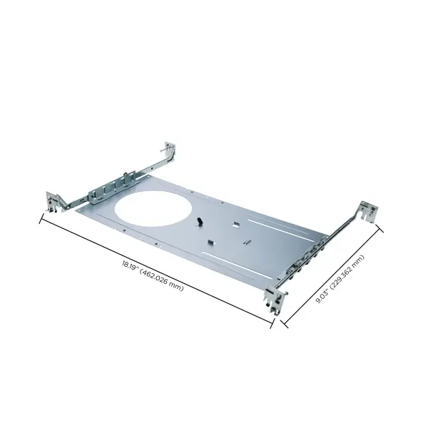 New Construction Mounting Plate with Hanger Bars for T-Grid or Stud/Joist mounting of 6-inch Recessed Downlights: Up to 6.25-inch hole diameter - Image 5
