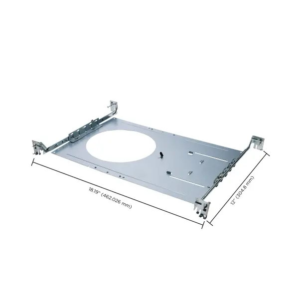 New Construction Mounting Plate with Hanger Bars for T-Grid or Stud/Joist mounting of 8-inch Recessed Downlights - Up to 8.125-inch hole diameter - Image 5