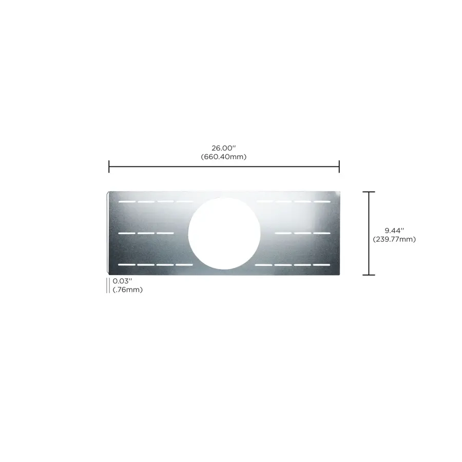 New Construction Mounting Plate for Stud/Joist mounting of 8-inch Recessed Downlights - Up to 8.063-inch hole diameter - Image 3