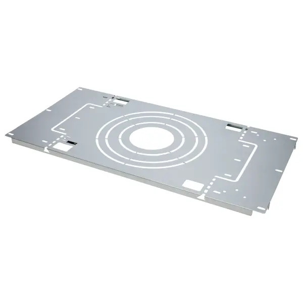 The SATCO NUVO Rough-In Mounting Plate provides a secure, reliable solution for pre-installing 4, 6, 8 and 10 inch commercial downlight fixtures. Its durable silver construction ensures precise alignment and easy installation for new construction projects.