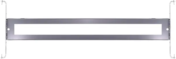 Satco's LED Linear 18 inch rough-in plate will allow you to plan your lighting layout. This rough-in plate has a sleek, recessed appearance and offers a low-profile aesthetic for design versatility. The convenient direct wire junction box and spring-clip mounting make installation quick and easy. This rough-in plate is designed for a multitude of applications and solutions.