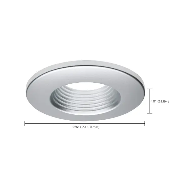 Deep Baffle Trim - 4 Inches - Brushed Nickel Finish - Image 2