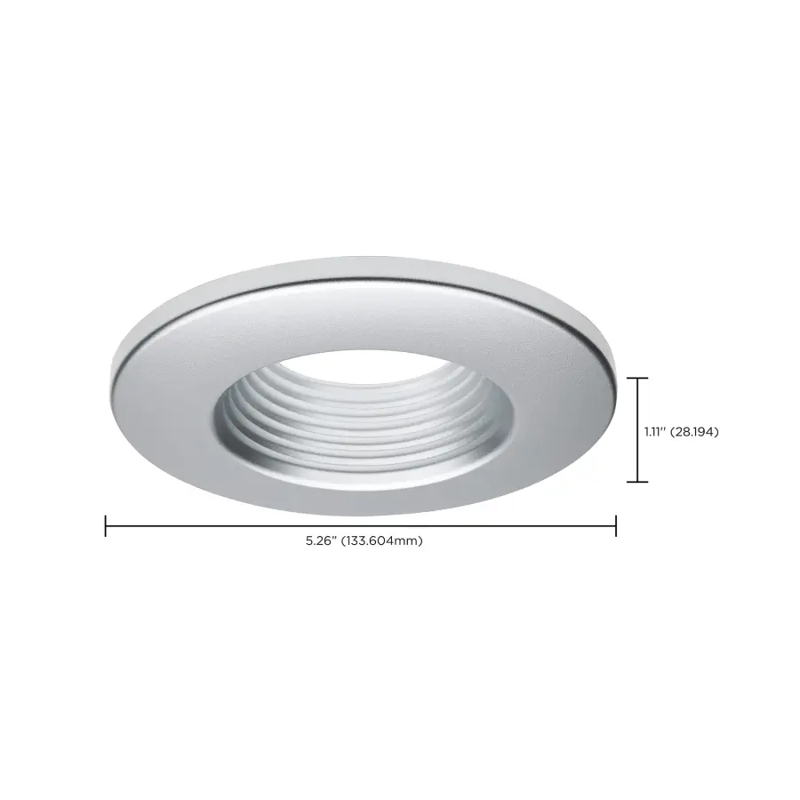 Deep Baffle Trim - 4 Inches - Brushed Nickel Finish - Image 2