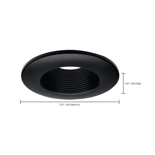 Deep Baffle Trim - 5/6 Inch - Black Finish - Image 2