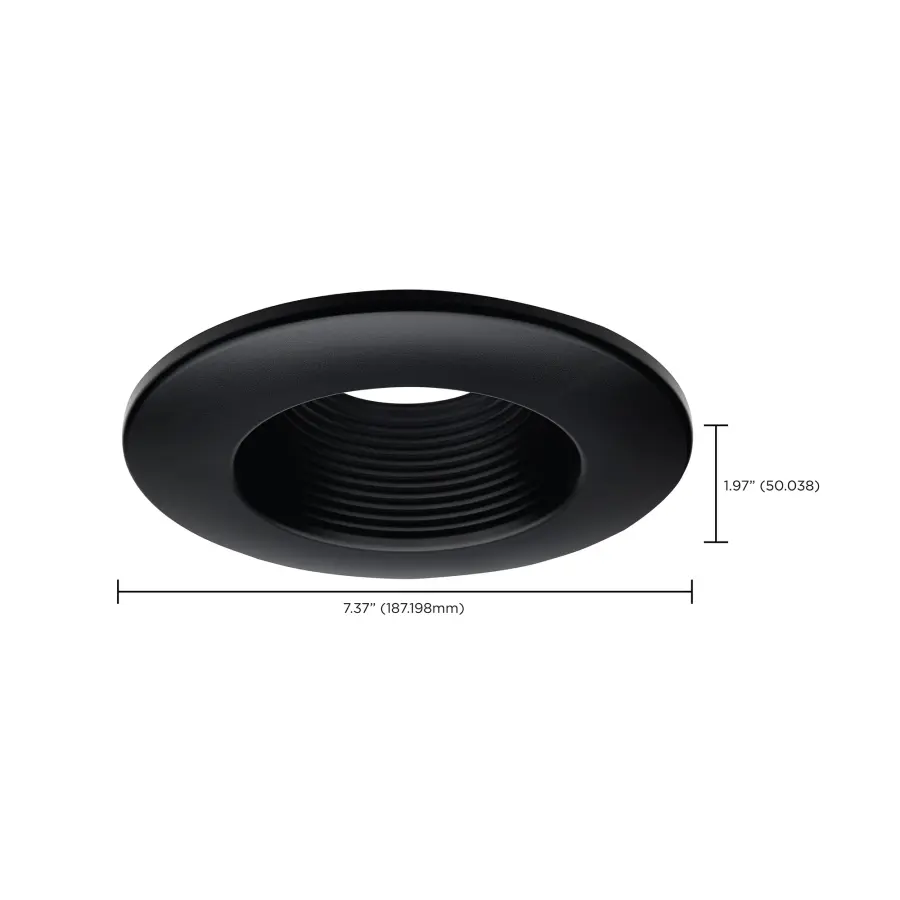 Deep Baffle Trim - 5/6 Inch - Black Finish - Image 2