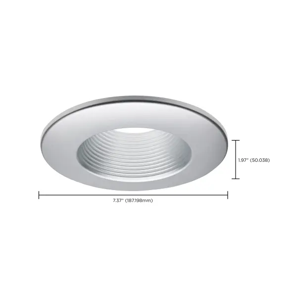Deep Baffle Trim - 5/6 Inch - Brushed Nickel Finish - Image 2