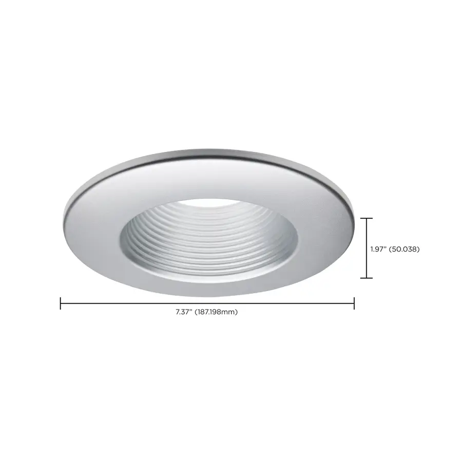 Deep Baffle Trim - 5/6 Inch - Brushed Nickel Finish - Image 2