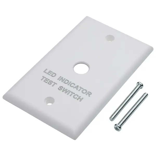 Emergency Remote Test Switch - Single Gang Plate - White Finish - Image 3