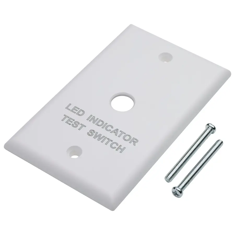 Emergency Remote Test Switch - Single Gang Plate - White Finish - Image 3