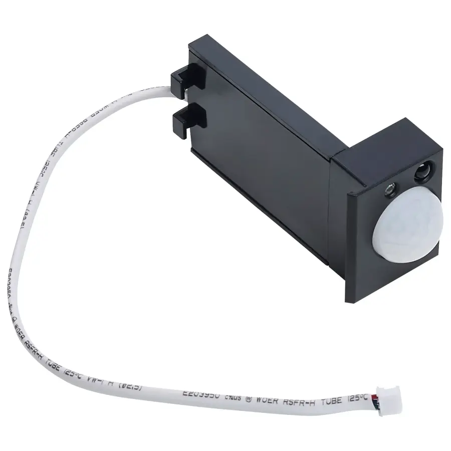 Momentum - PIR Sensor for LED Connectable Linear Strip Fixtures - Side Mount - Black Finish
