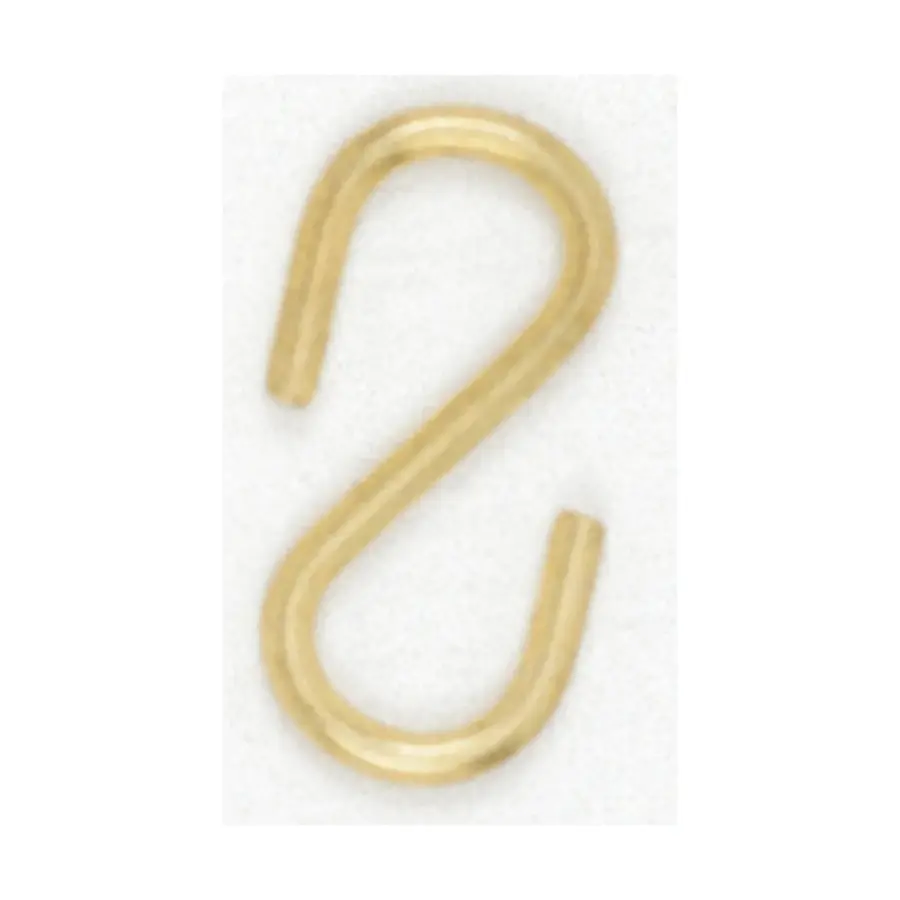 Brass Plated S-Hook - 1-1/4"