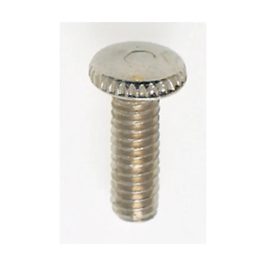 Steel Knurled Head Thumb Screw - 8/32 - 1/2" Length - Nickel Plated Finish