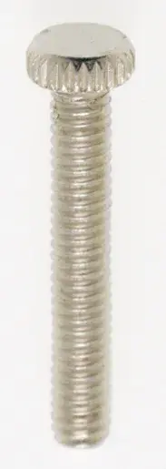 Steel Knurled Head Thumb Screw - 8/32 - 1" Length - Nickel Plated Finish