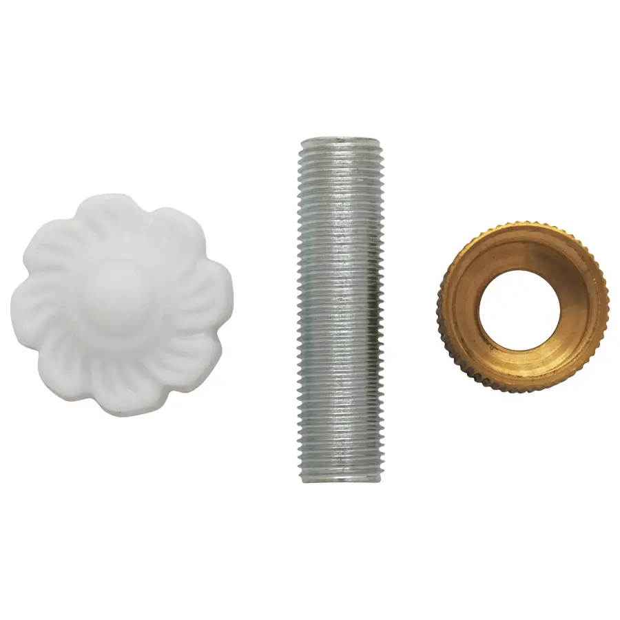 Blank Up Kit - White Finish - 5" Diameter - 7/16" Center Hole - Includes Hardware - Image 3