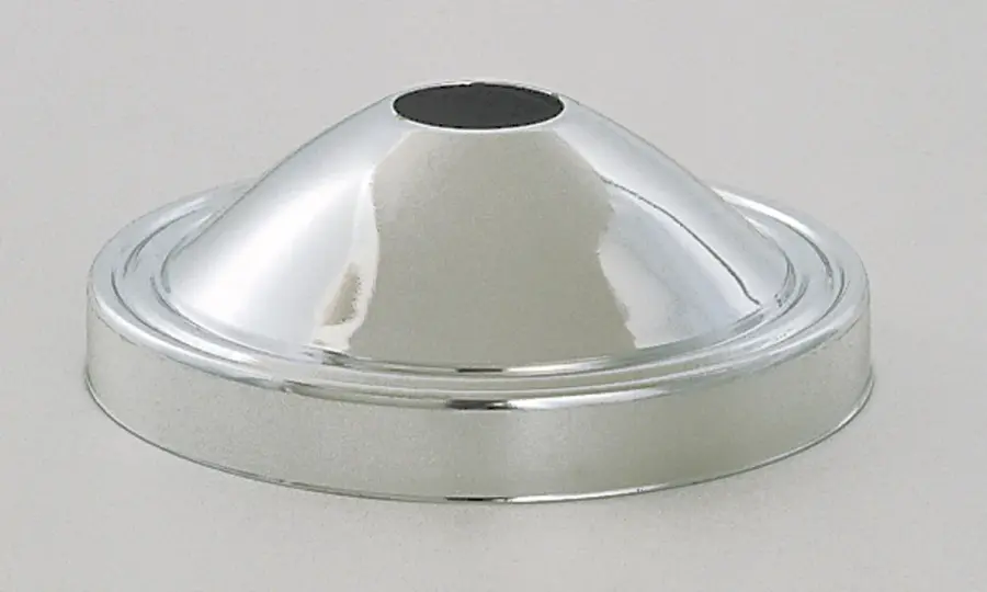 Plain Deep Fixture - Canopy Only - Chrome Finish - 5" Diameter - 11/16" Center Hole - 1-3/4" Depth