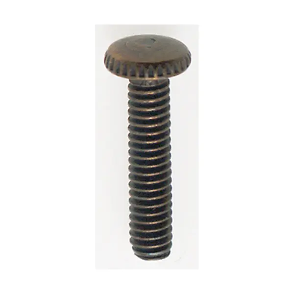 Steel Knurled Head Thumb Screws - 8/32 - 3/4" Length - Antique Brass Plated Finish