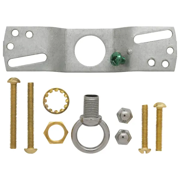 Standard Canopy Kit - Chrome Finish - 5" Diameter - 7/16" Center Hole - 2-8/32 Bar Holes - Includes Hardware - 10lbs Max - Image 3