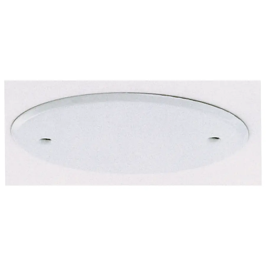 Blank Up Kit For 4" Box - White Finish - 5" Diameter - 2-8/32 Bar Holes - 3-1/2" Center To Center - Includes Hardware