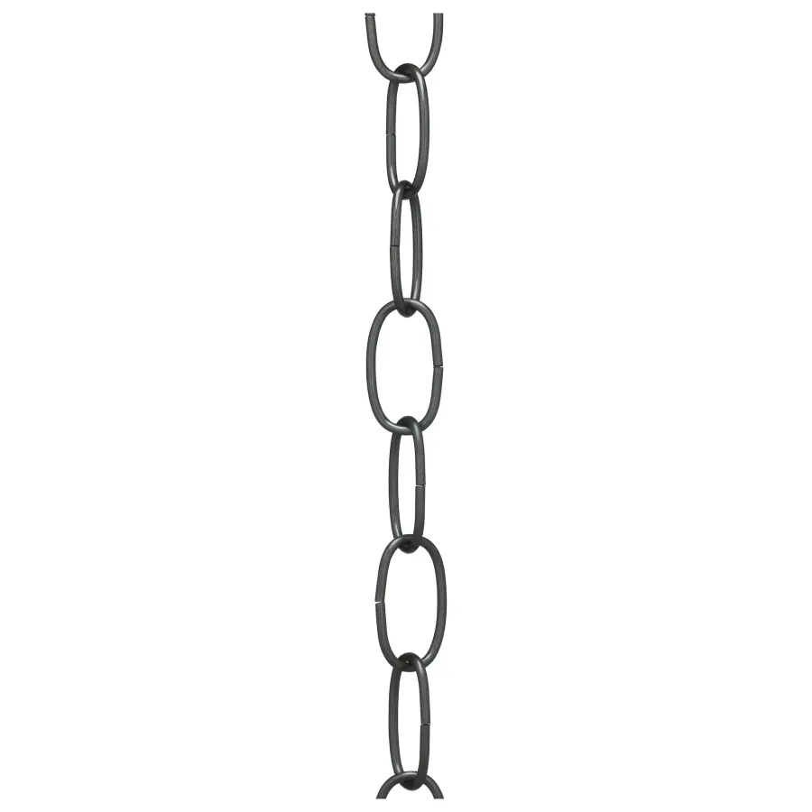 11 Gauge Chain - Black Finish - 1-1/2" Link Length - 7/8" Link Width - 3/32" Thick - 1 Yard Length - 200 Yards/Carton - 15lbs Max