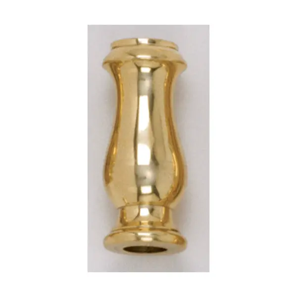 Solid Brass Neck And Spindle - Burnished And Lacquered - 7/8" x 2" - 1/8 Slip