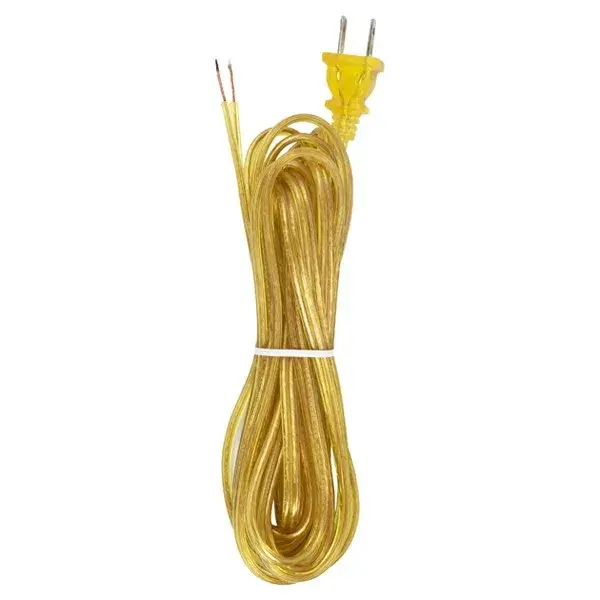 18/2 SPT 105C All Cord Sets - Molded Plug - Tinned Tips 3/4" Strip with 2" Slit 150 Ctn.15 Ft. - Image 2