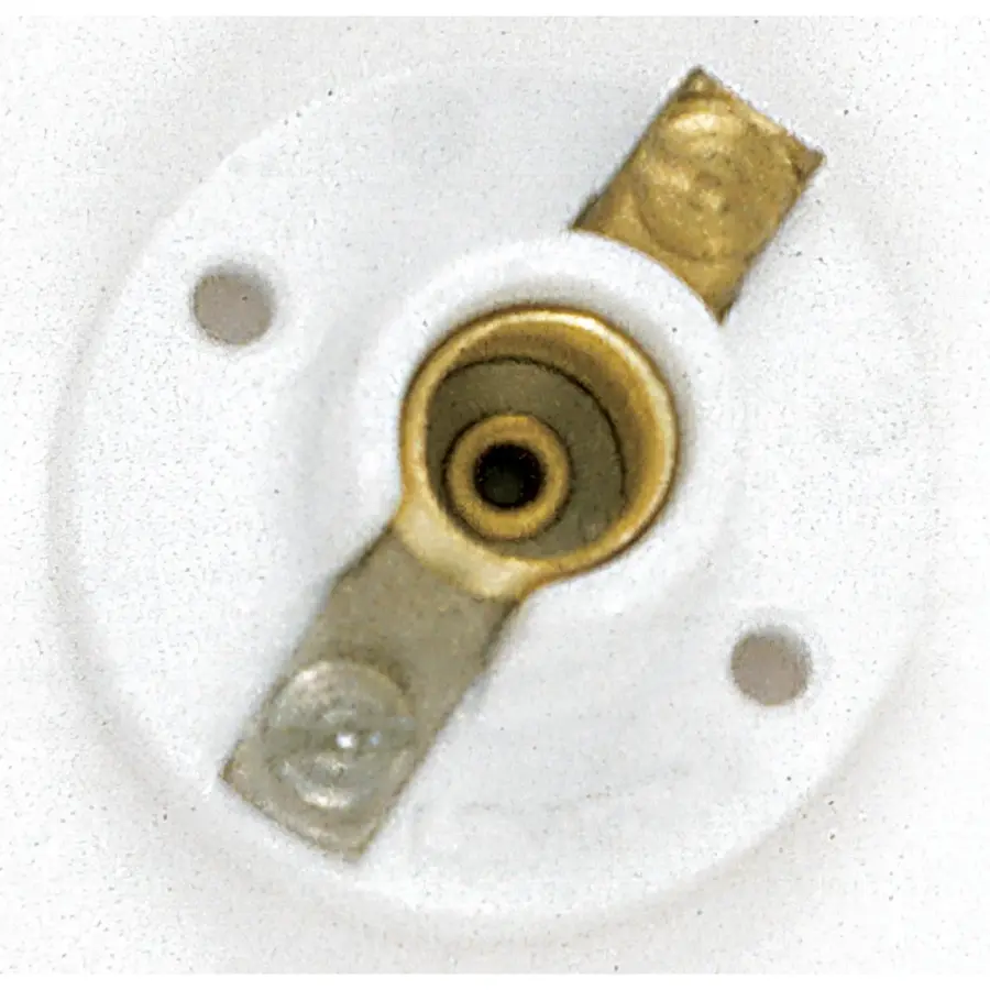 Miniature Base - Plastic Receptacle - 7/8" Height - 1-5/16" Diameter - Screw Holes 1" CC - 75W - 125V