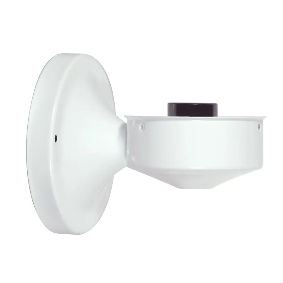 3-1/4" Wired Wall Bracket - White Finish - Includes Hardware - 60W Max - Image 1